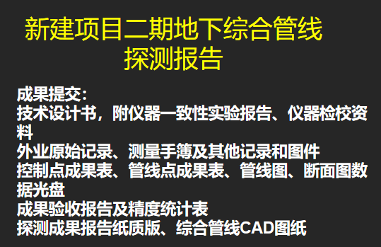 上海市CS地下管线探测报告